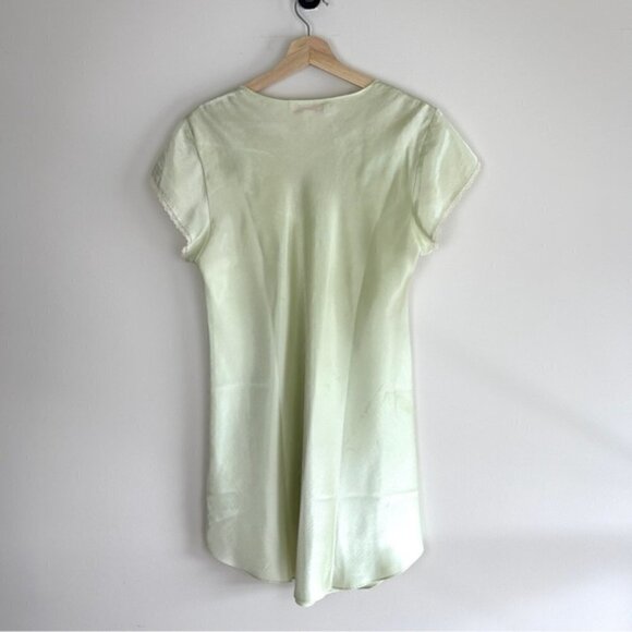 Vintage Oscar De La Renta Green Lace Night Gown - Picture 5 of 7